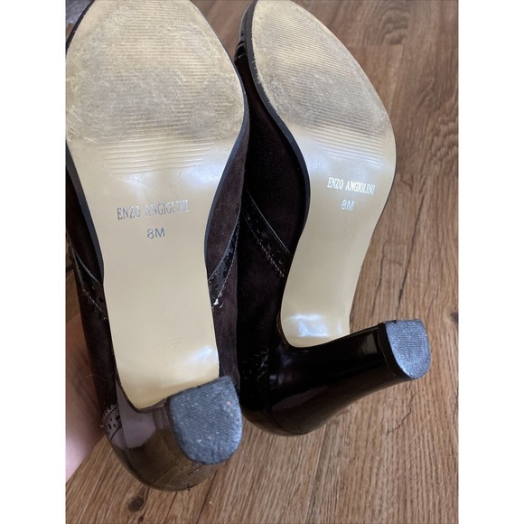 Enzo Angiolini Aeemelle Brown Suede Pumps - Picture 7 of 10